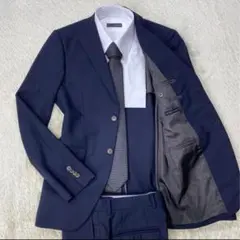 美品：麻布テーラー（azabu tailor）REDA スーツ/シャドーチェック