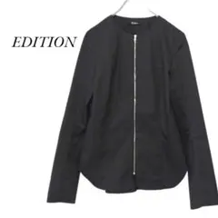 2024AW　EDITION　コンパクトツイルジップシャツ　黒　エディション