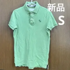 【男性】　Abercrombie & Fitch アバクロ グリーン 半袖ポロシ