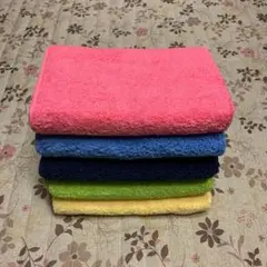 ユニクロ　カラフル　バスタオル　5点セット　未使用