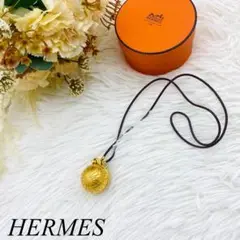 美品✨HERMES エルメス 限定品 ネックレス ゾディアック 地球儀 ゴールド