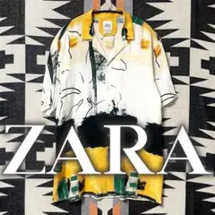 【zara】Open collar Hawaiian shirt