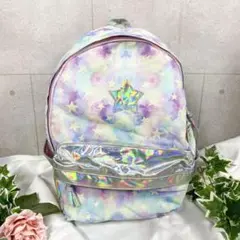 子ども用リュック 星柄 シルバー
