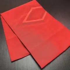 帯【名古屋帯】お太鼓 幾何学模様柄 ☆リメイク素材☆着物☆ おまとめ割有り❣️