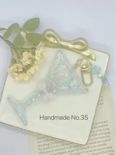 【キーホルダー】レジン　チャーム　シャカシャカ　カクテル　お酒　ハンドメイド35