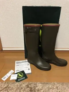 AIGLE レインブーツ(カーキ)⭐︎35