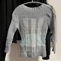 PEPLUM ペプラム ヨシキヒシヌマ カットソー ブルー 長袖 柄
