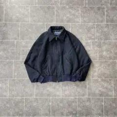 80-90's USA製 holleay ウールジャケット 濃紺 M