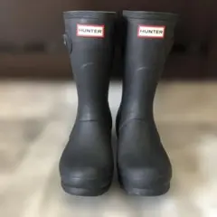 【美品】HUNTER ブラック レインブーツ