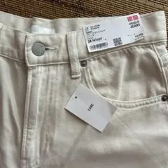 UNIQLO ホワイト ワイドパンツ 24
