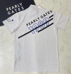 新品 正規品 パーリーゲイツ 半袖 ストレッチ モックネック 白 サイズ6 XL