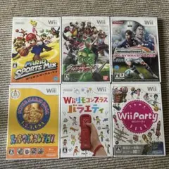 Wiiソフトセット（マリオ・ドラゴンボールなど）