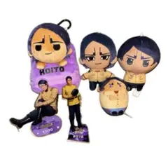 プライズ、ぬいぐるみ、アクリルスタンド、エコバッグのセットです