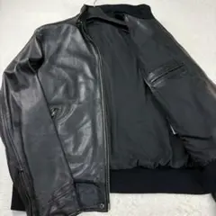 UNITED ARROWS ラムレザージャケット ブラック L