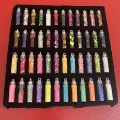 ❣️1点限定❣️デコレーション素材　ラメ　48本入り　ハンドメイド