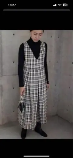 ella selectshopエラセレクトショップ ロングベスト ワンピース DRESS | e L L a