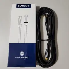 USB3.0 Gen1 USB Type Cケーブル 3M ブラック ナイロン