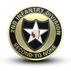 レア アメリカ陸軍 第2歩兵師団 チャレンジコイン メダル