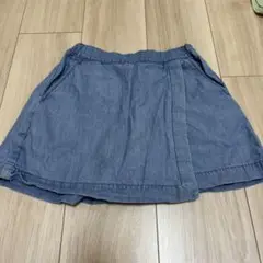 UNIQLO 2WAYデニム風スカート 130サイズ　キュロット