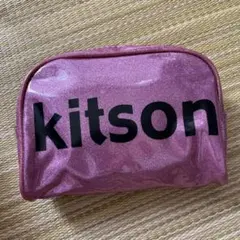 kitson グリッターポーチ ピンク