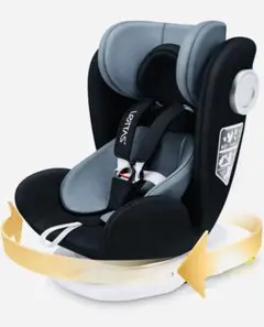 LETTAS チャイルドシート 360° 回転式 0か月~12歳頃 ISOFIX