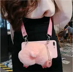 ◉ブタ　スマホケース
