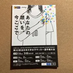第32回全日本大学女子サッカー選手権大会 プログラム