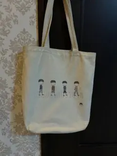 イラスト付きキャンバストートバッグ