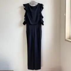 SNIDEL ノースリーブ オールインワン ブラック 黒