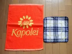 カポレイ ゴルフ フェイスタオル　＆　ダックス タオルハンカチ