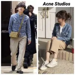 美品 Acne studios BTSテテ着用 ノーカラーデニムジャケット 36