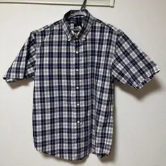 【美品】ノースフェイス　薄手半袖シャツ　コットンポリエステル　XL