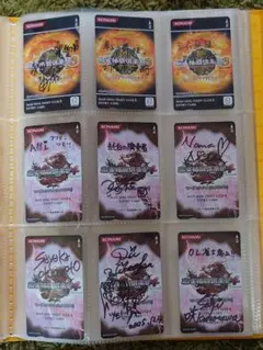 KONAMI 麻雀格闘倶楽部　サイン入りカード 9枚セット
