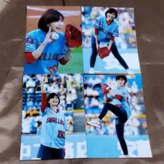 内田有紀　写真　4枚　L判サイズ　A