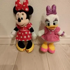ミニーマウスとデイジーダック ぬいぐるみセット