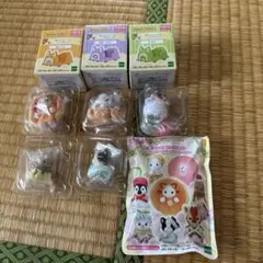 シルバニアファミリー キラキラくじg賞5個＋F賞３点セット