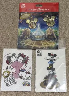 東京ディズニーシー 15周年チャームセット ポストカード ダイカットシール