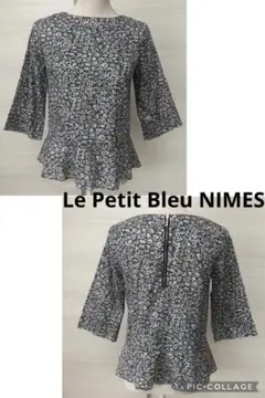 Le Petit Bleu NIMES リバティペプラムブラウス 七分袖