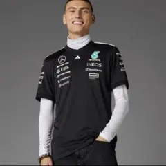 Mサイズ 新品adidas×メルセデスAMG PETNAS F1黒Tシャツ S