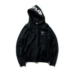 19aw fcrb「HOOD LOGO PULL OVER SWEAT」XL 黒