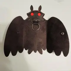コウモリ 革 アクセサリー 鍵 レザー キーケース ゴシック パンク 黒