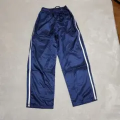 新品　ミネムラ　ネイビーブルー サイドジッパー ジャージパンツ