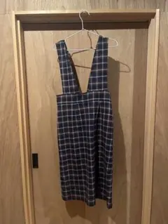 GLACIER チェック柄サロペット
