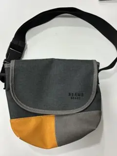 BEAMS HEART ショルダーバッグ グレー/オレンジ