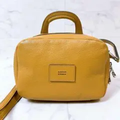 〇 HMAEN ショルダーバッグ レザー イエローブラウン