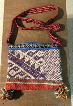 ハンドメイド ショルダーバッグ ポシェット　ペルー雑貨