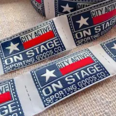 刺繍タグ　10枚セット　ON STAGE スター