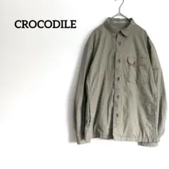 クロコダイル CROCODILE ミリタリージャケット カーキ Мサイズ