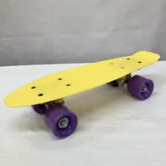 ミニクルーザータイプ スケートボード ミニスケートボード イエロー×パープル