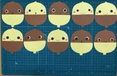壁面飾り【どんぐり】メッセージカード